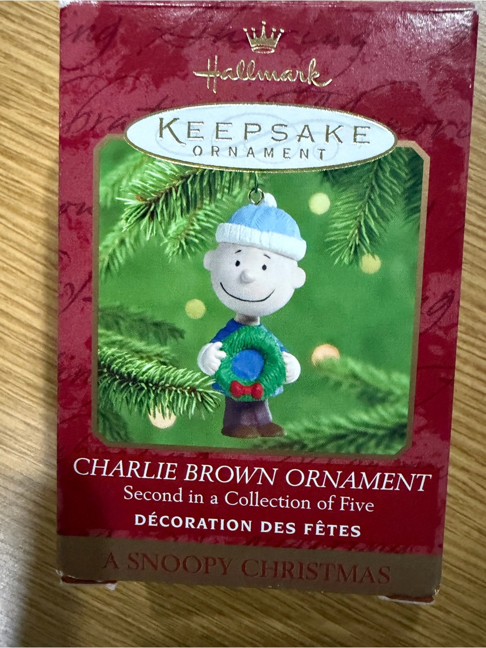 Vintage Hallmark Peanuts A SNOOPY CHRISTMAS Charlie Brown Ornament #2 of 5. 1999